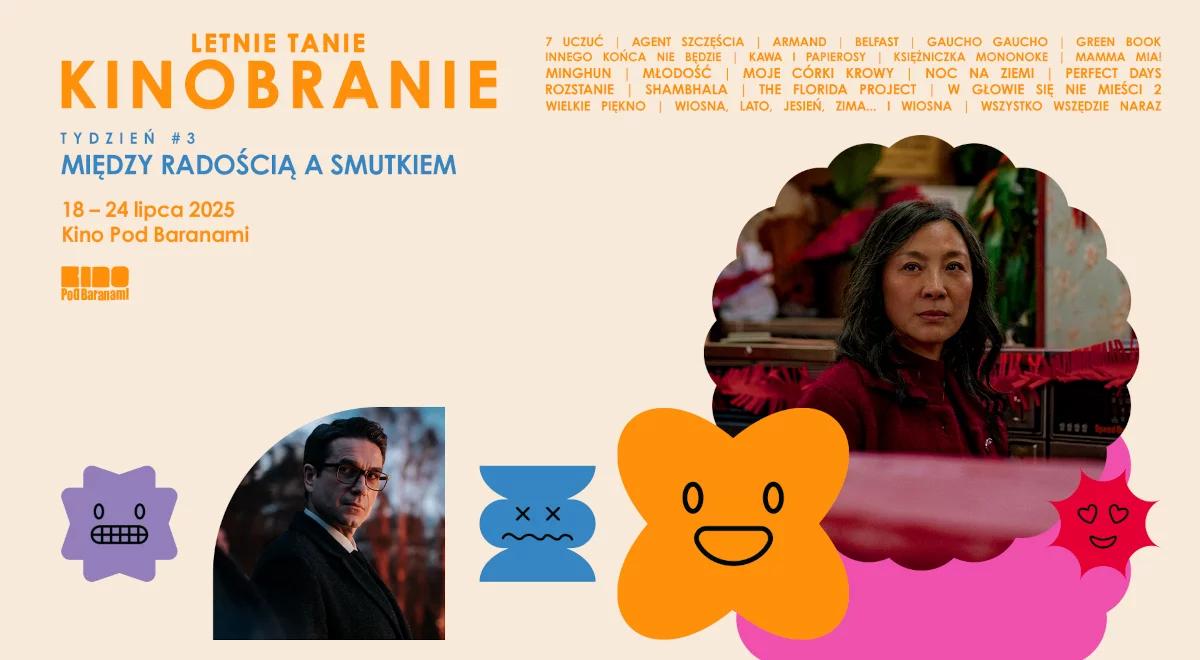 Letnie Tanie Kinobranie. 19. wakacyjny festiwal filmowy. Tydzień 3.: Miedzy radością a smutkiem